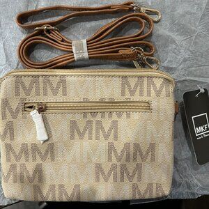 New With Tags MKF Mia K Farrow Beige Crossbody Bag
